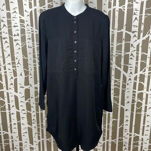 Long Sleeve Shirt Dress / Pullover Dress w Pockets sz M